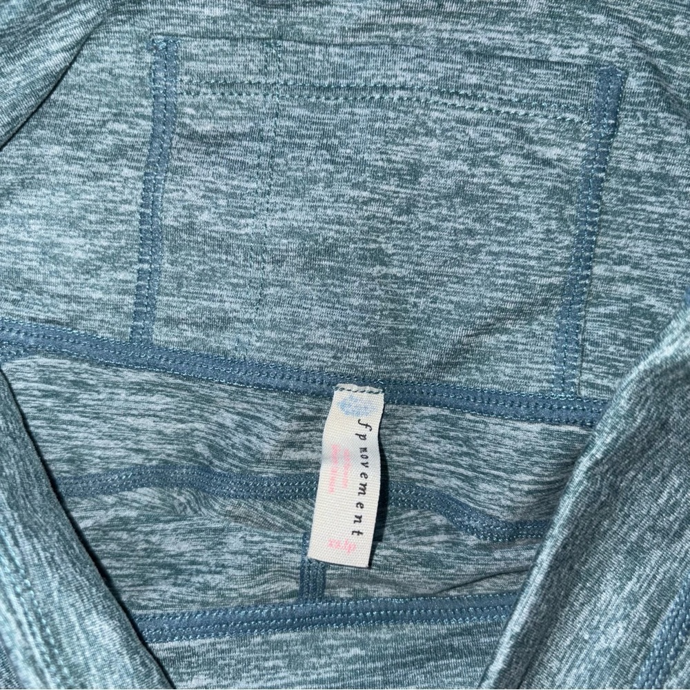 Women's Blue Athletic Leggings - Picture 8 of 12